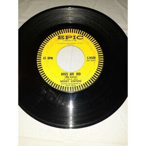 Vtg 45RPM Record Bobby Vinton You and I/ Roses are Red (My Love) Epic Records